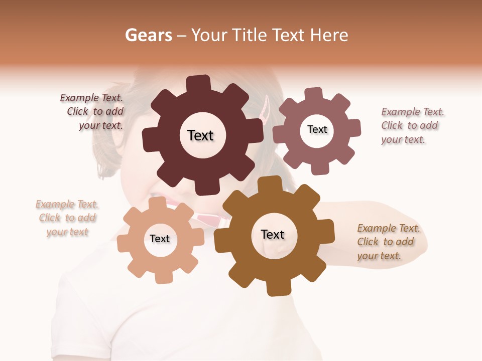 Blond Caucasian Person PowerPoint Template