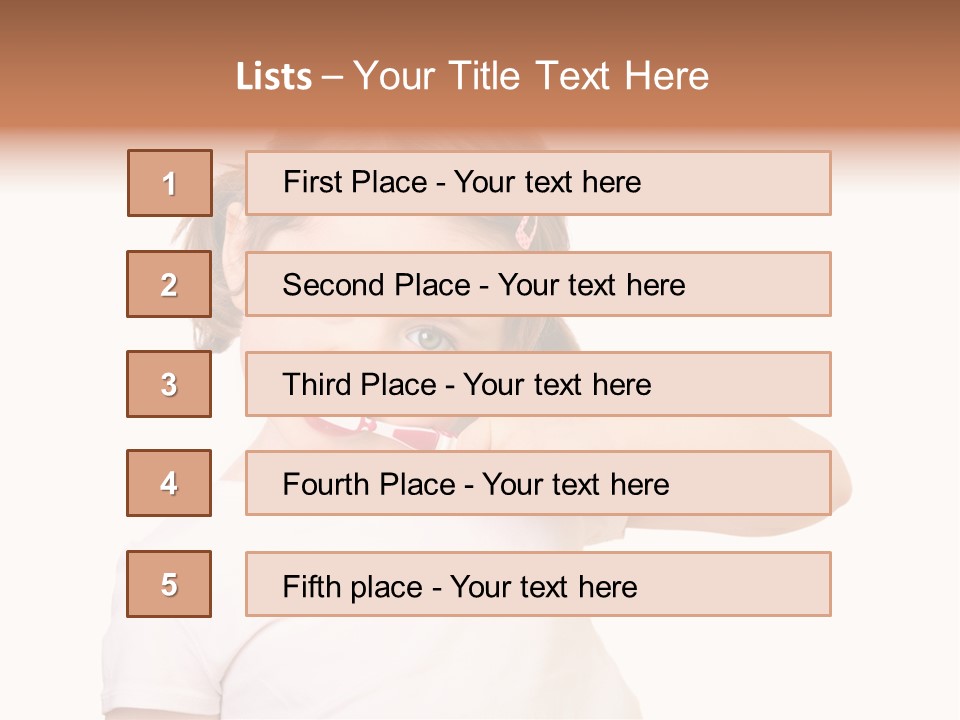 Blond Caucasian Person PowerPoint Template