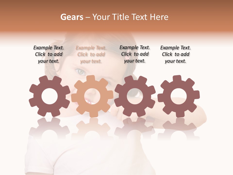 Blond Caucasian Person PowerPoint Template