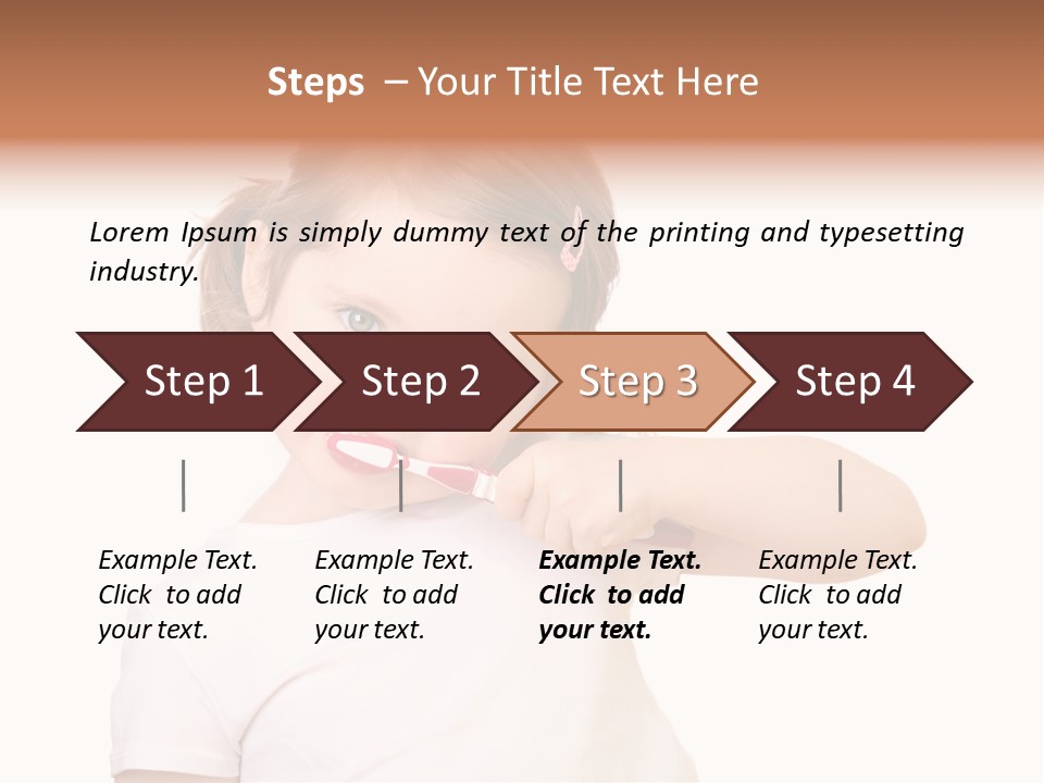 Blond Caucasian Person PowerPoint Template