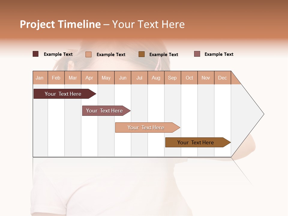 Blond Caucasian Person PowerPoint Template