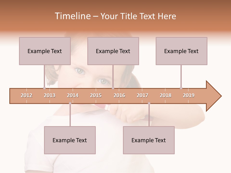 Blond Caucasian Person PowerPoint Template