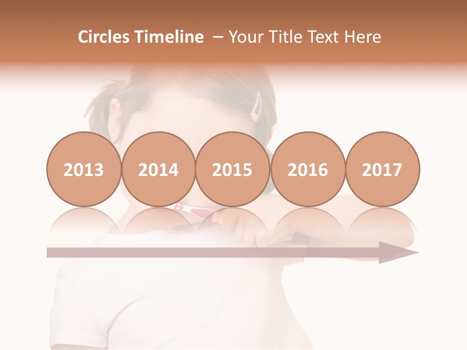 Blond Caucasian Person PowerPoint Template