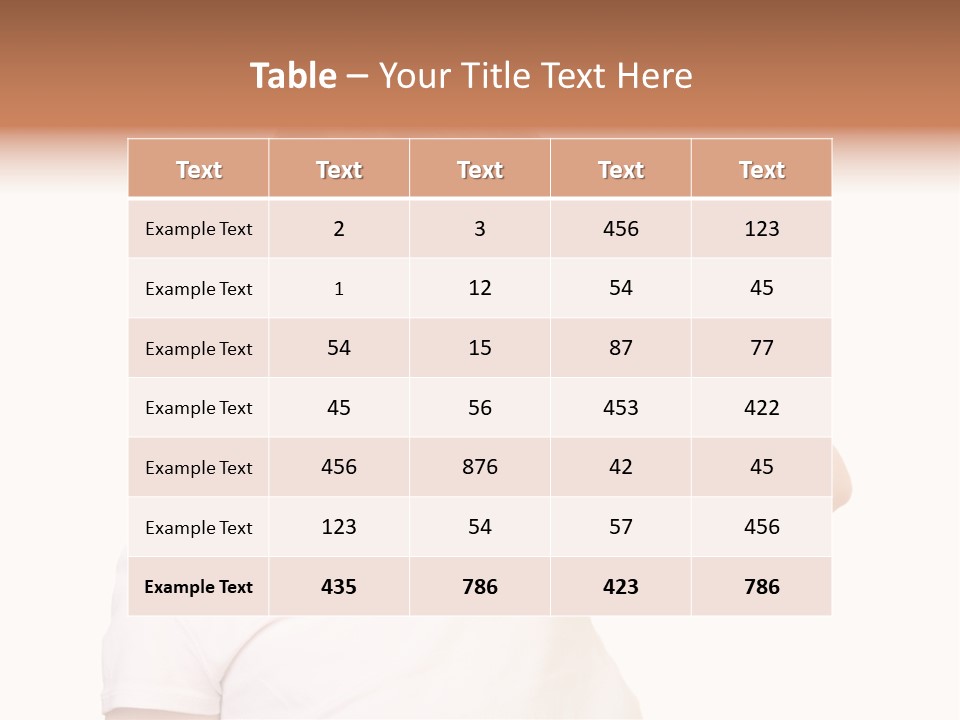 Blond Caucasian Person PowerPoint Template