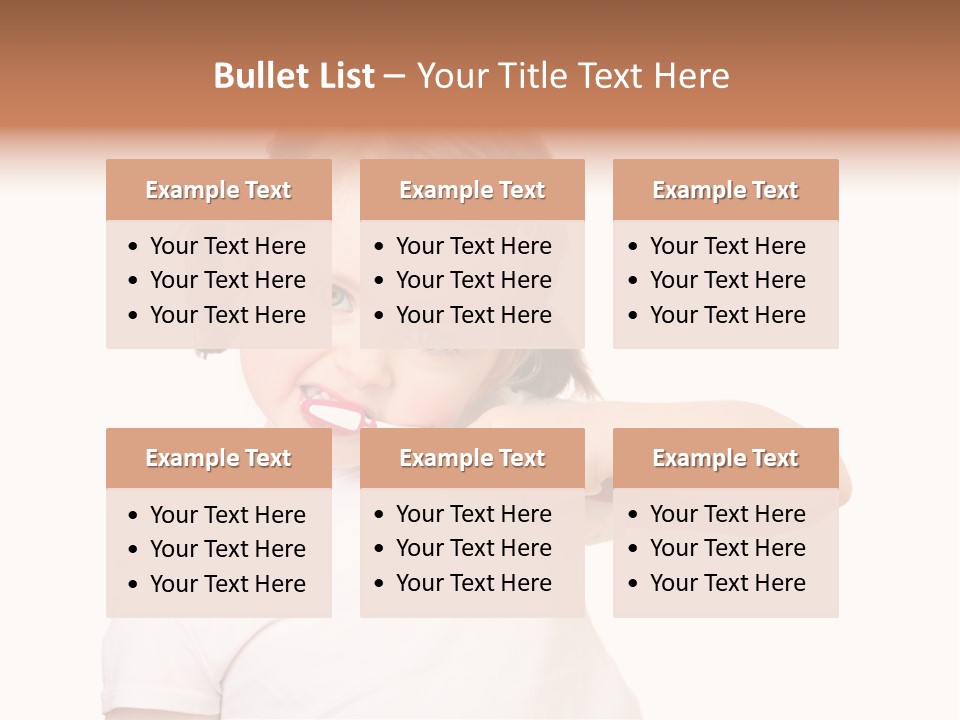 Blond Caucasian Person PowerPoint Template