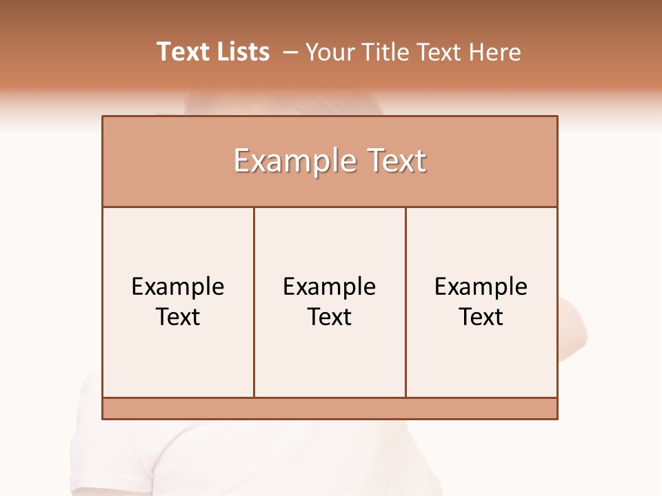 Blond Caucasian Person PowerPoint Template