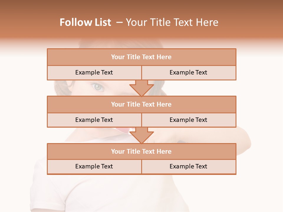 Blond Caucasian Person PowerPoint Template