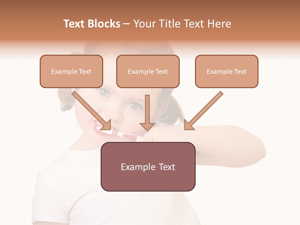 Blond Caucasian Person PowerPoint Template