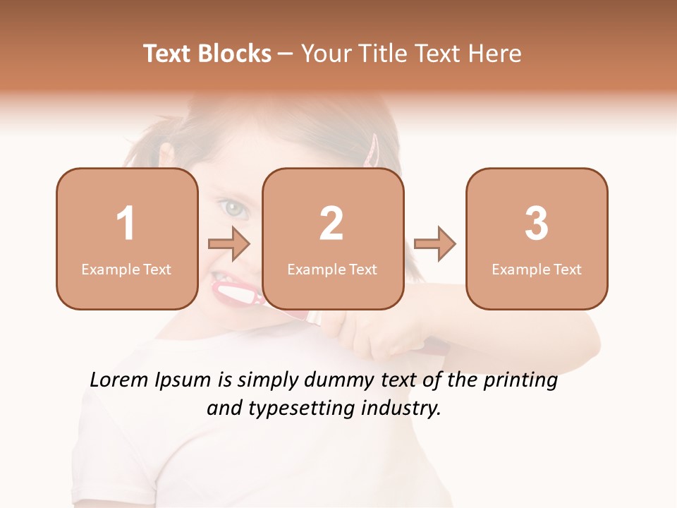 Blond Caucasian Person PowerPoint Template