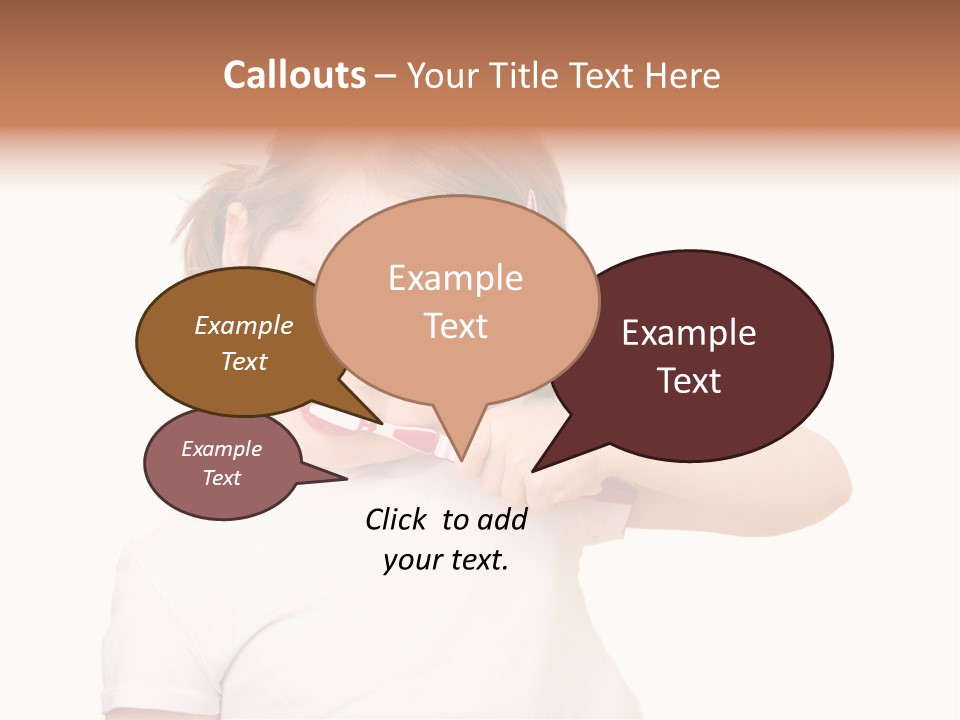 Blond Caucasian Person PowerPoint Template