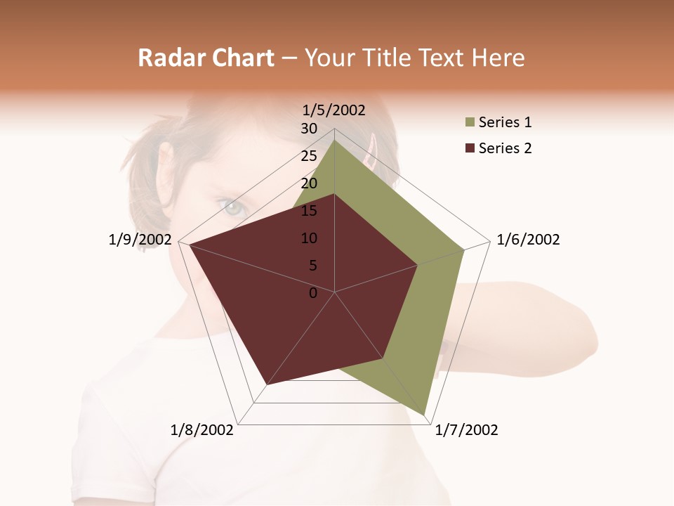 Blond Caucasian Person PowerPoint Template