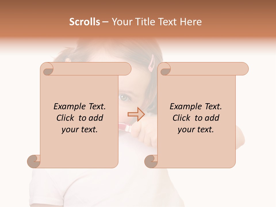 Blond Caucasian Person PowerPoint Template