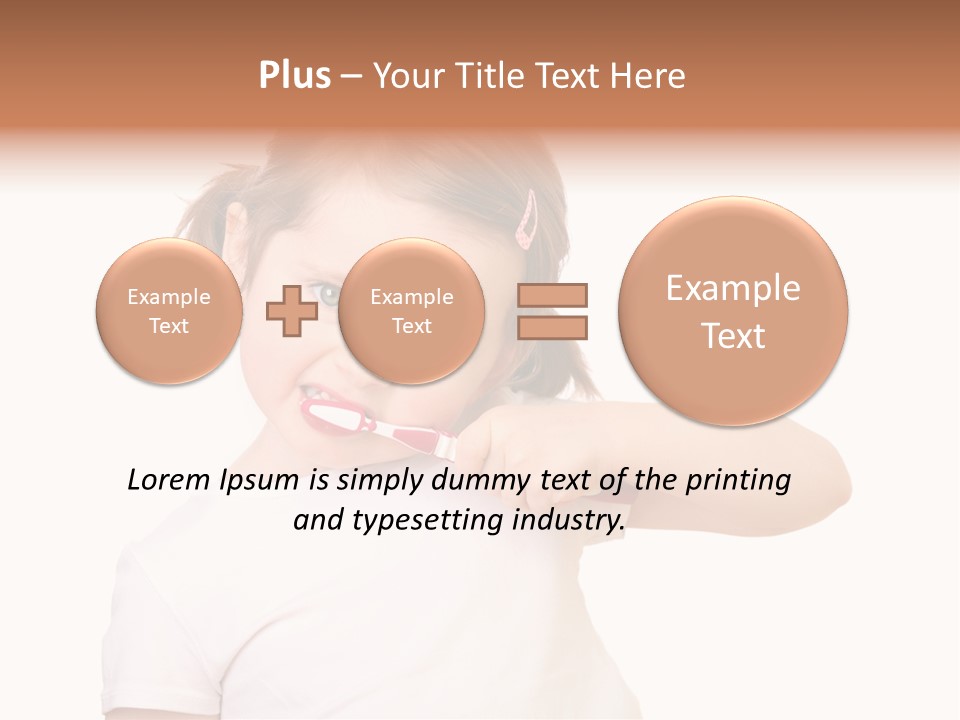 Blond Caucasian Person PowerPoint Template