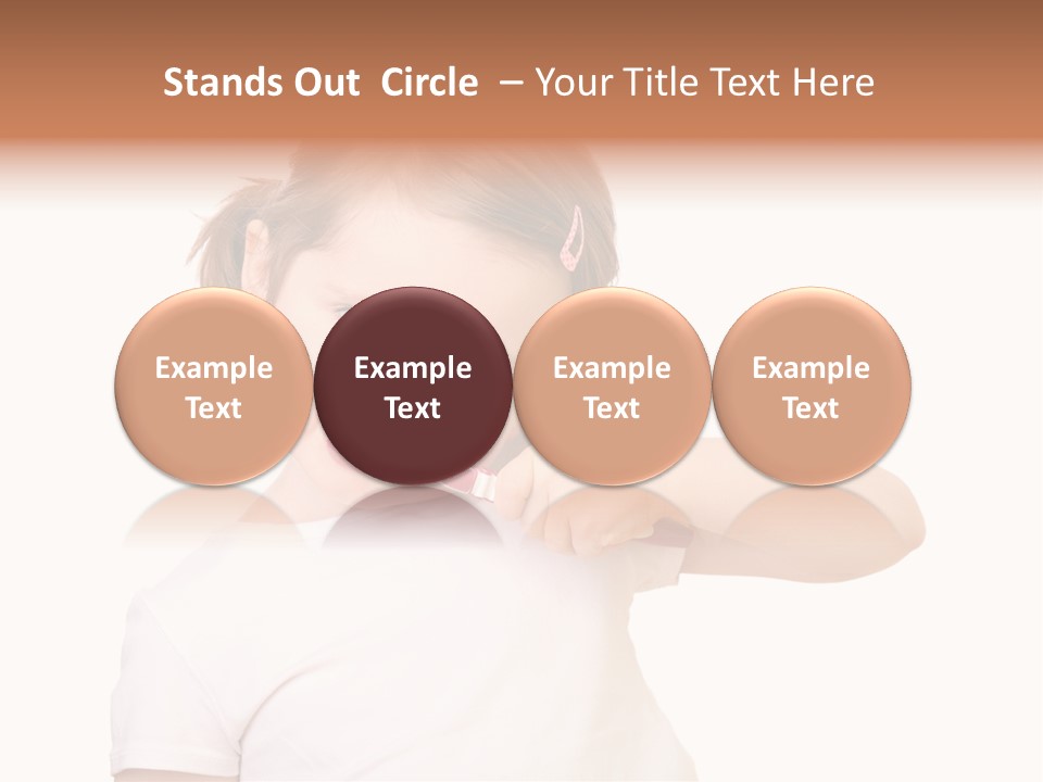 Blond Caucasian Person PowerPoint Template