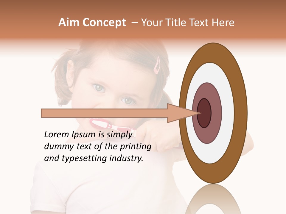 Blond Caucasian Person PowerPoint Template