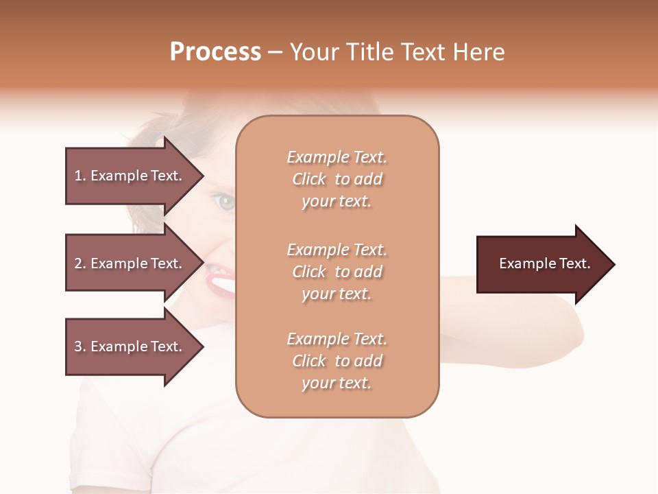 Blond Caucasian Person PowerPoint Template
