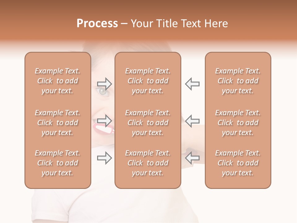Blond Caucasian Person PowerPoint Template