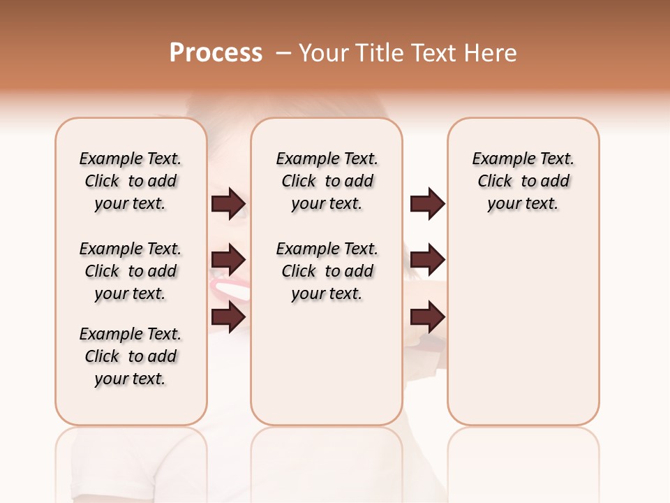Blond Caucasian Person PowerPoint Template