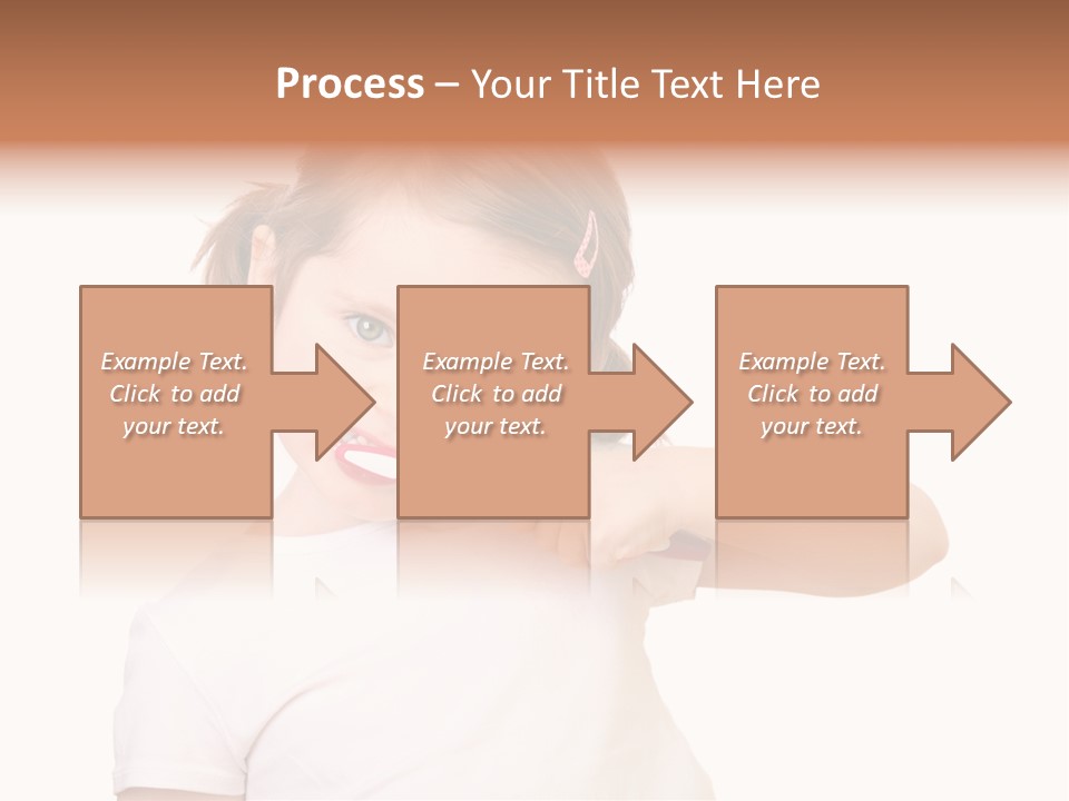 Blond Caucasian Person PowerPoint Template