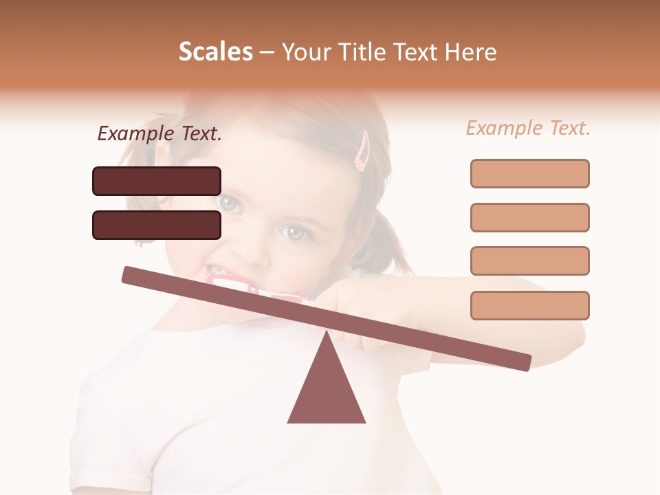 Blond Caucasian Person PowerPoint Template