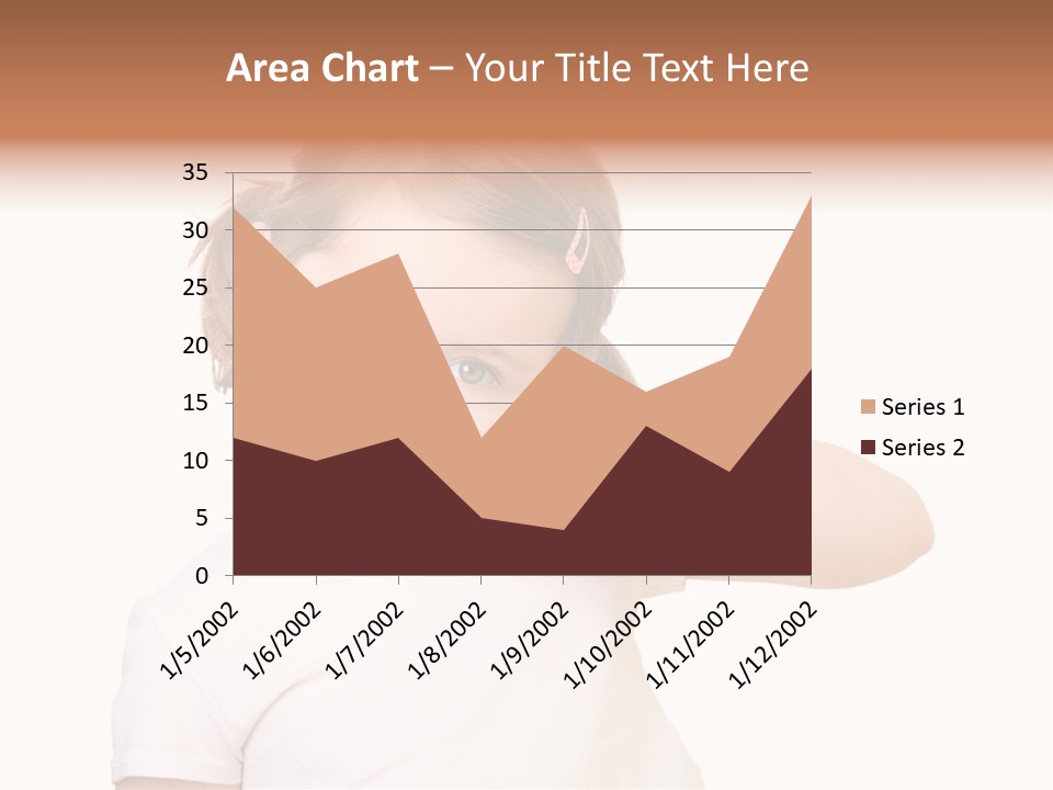 Blond Caucasian Person PowerPoint Template