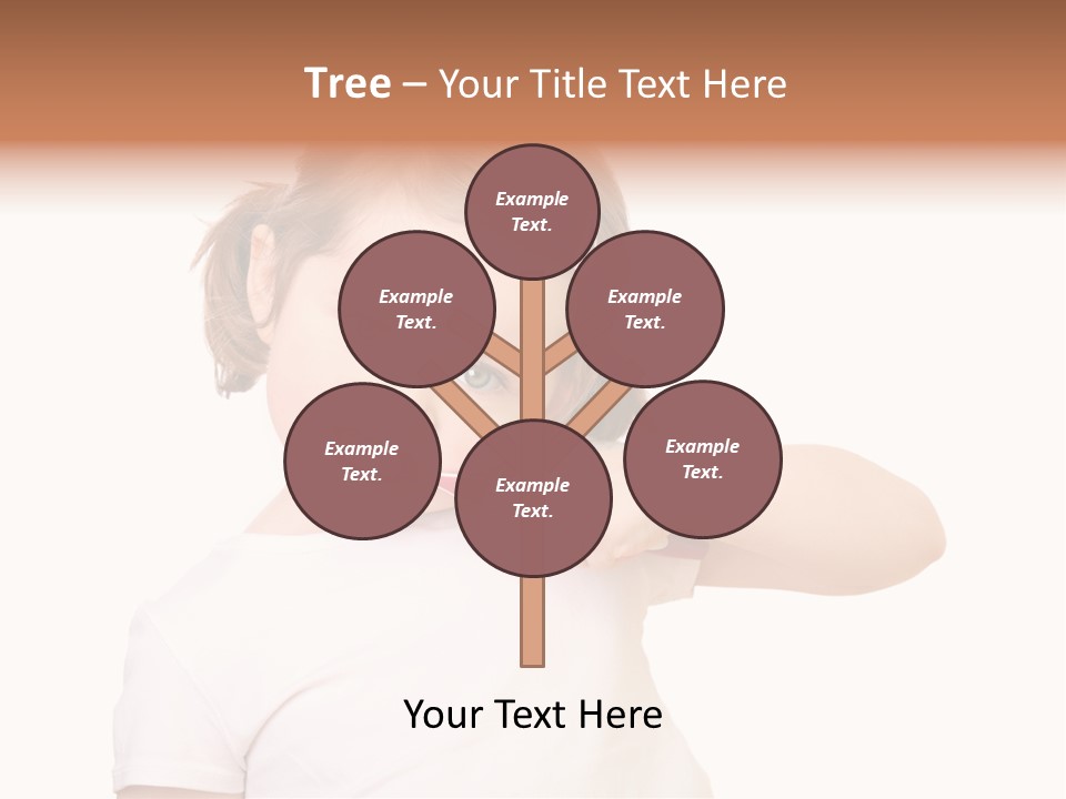 Blond Caucasian Person PowerPoint Template