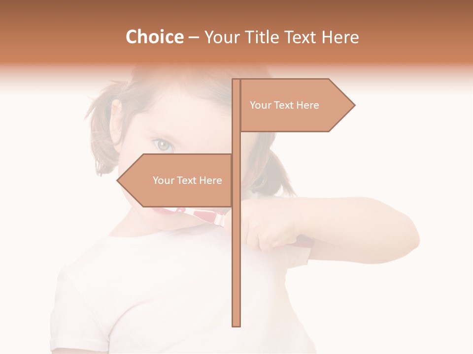 Blond Caucasian Person PowerPoint Template