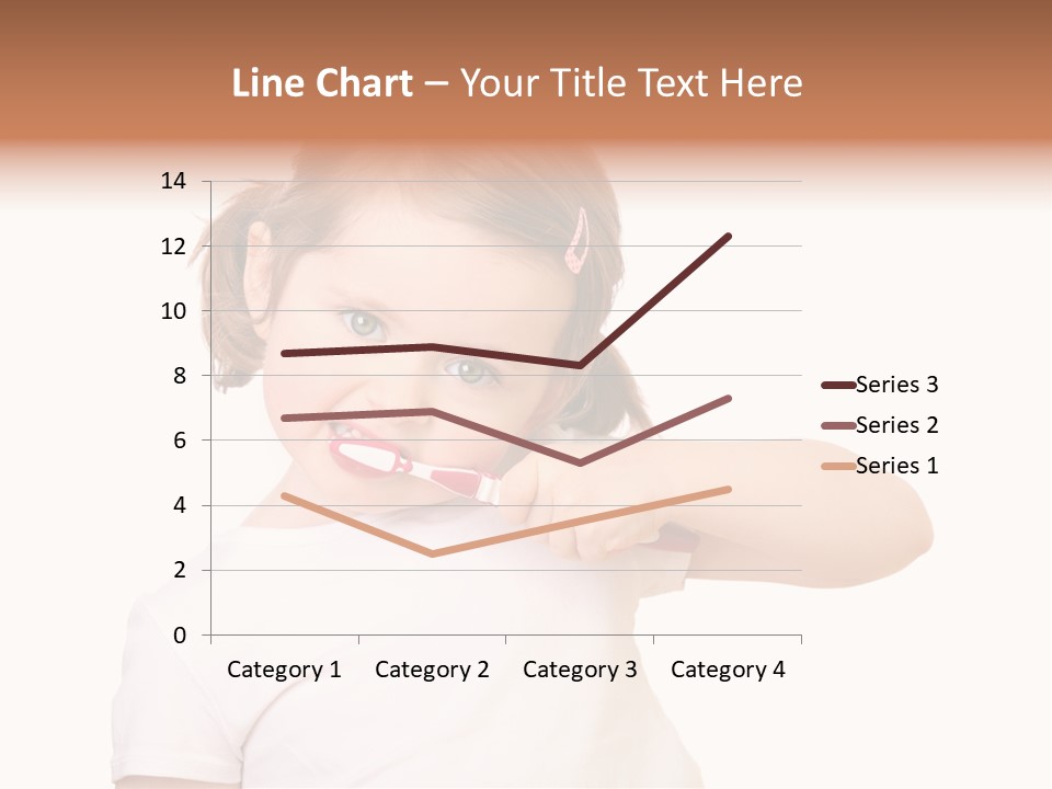 Blond Caucasian Person PowerPoint Template