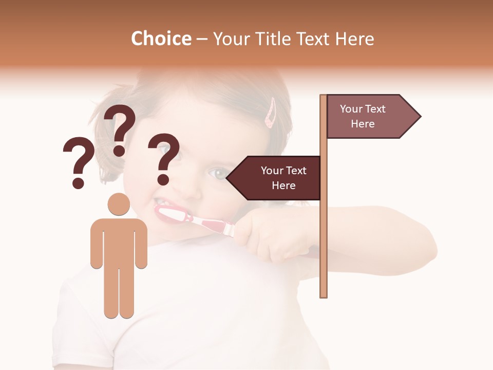 Blond Caucasian Person PowerPoint Template