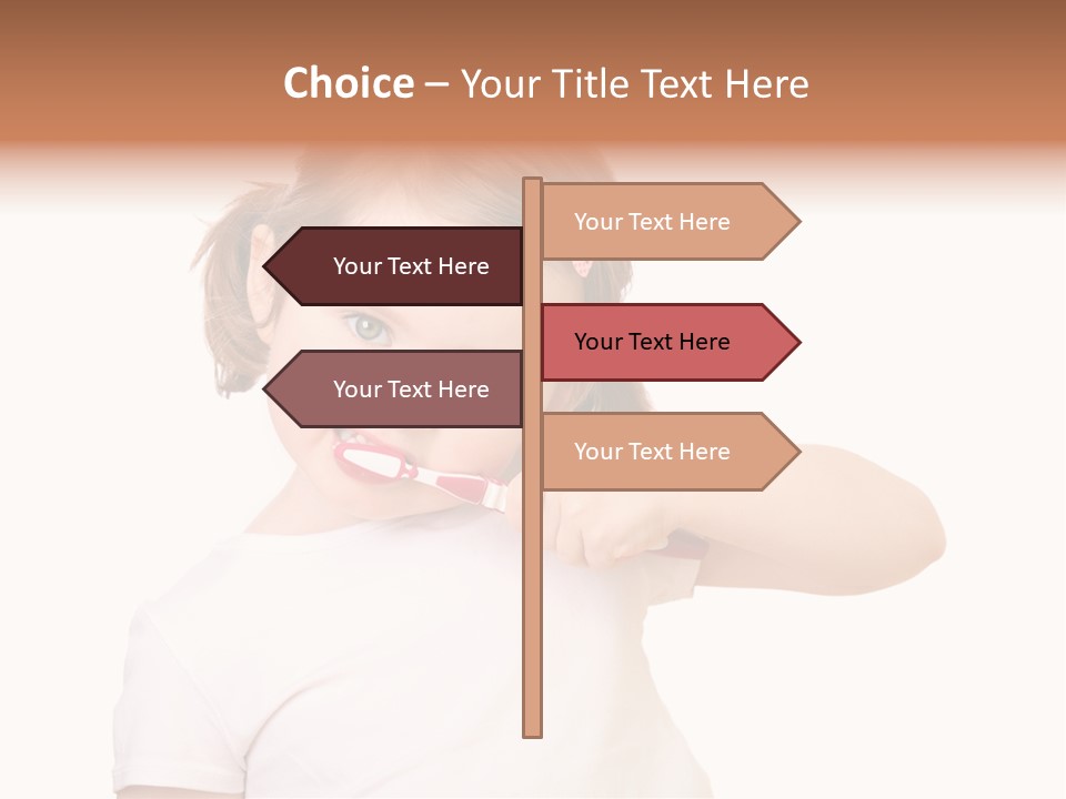 Blond Caucasian Person PowerPoint Template