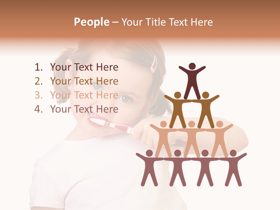 Blond Caucasian Person PowerPoint Template