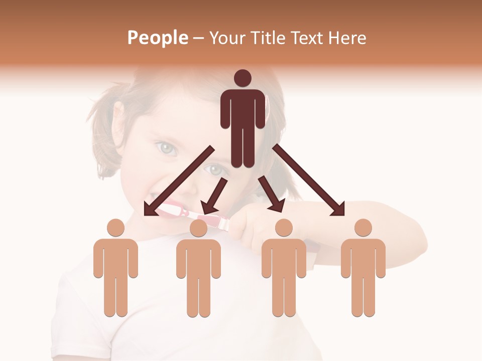 Blond Caucasian Person PowerPoint Template