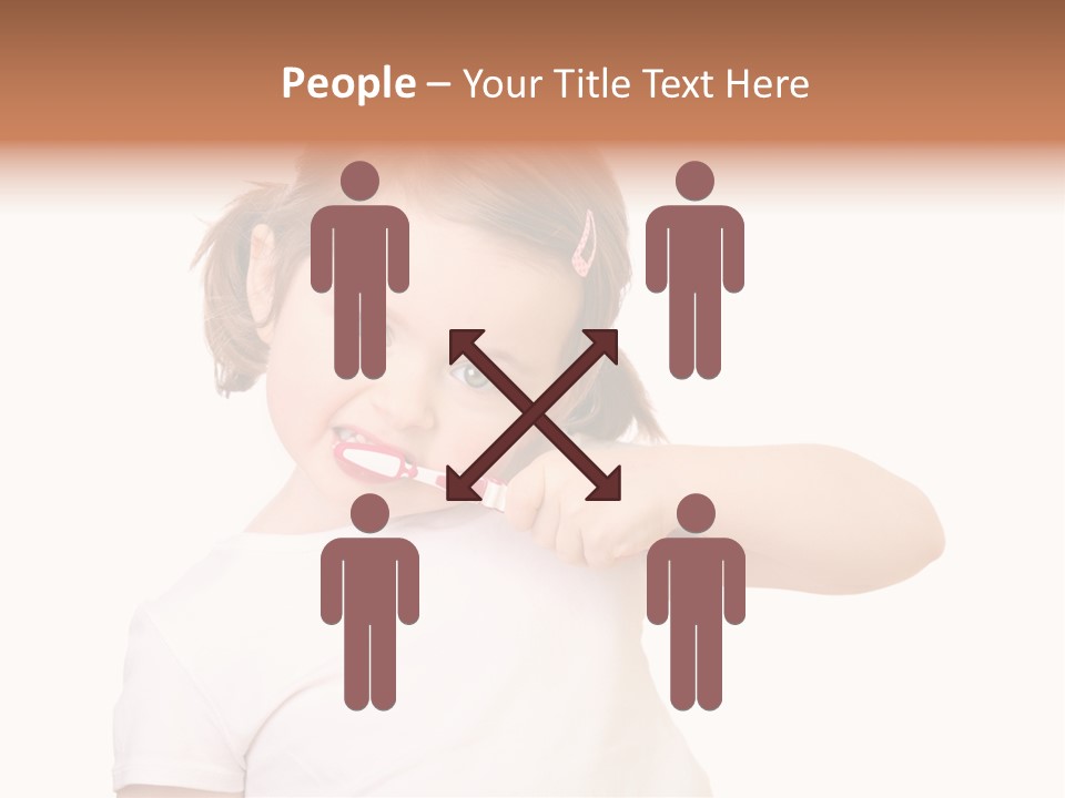 Blond Caucasian Person PowerPoint Template