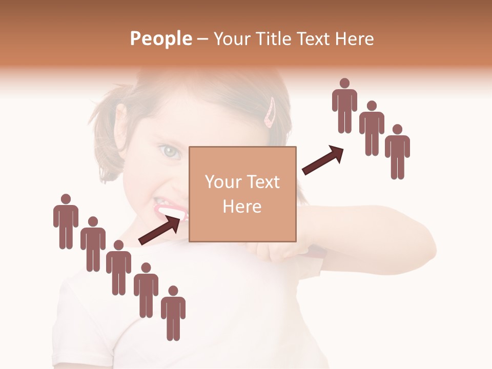 Blond Caucasian Person PowerPoint Template