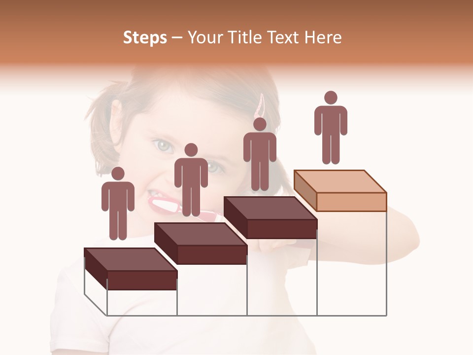 Blond Caucasian Person PowerPoint Template