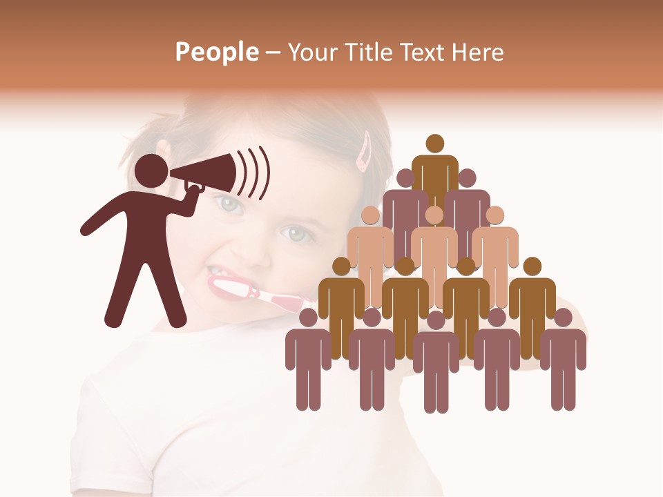 Blond Caucasian Person PowerPoint Template
