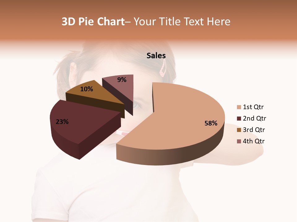 Blond Caucasian Person PowerPoint Template