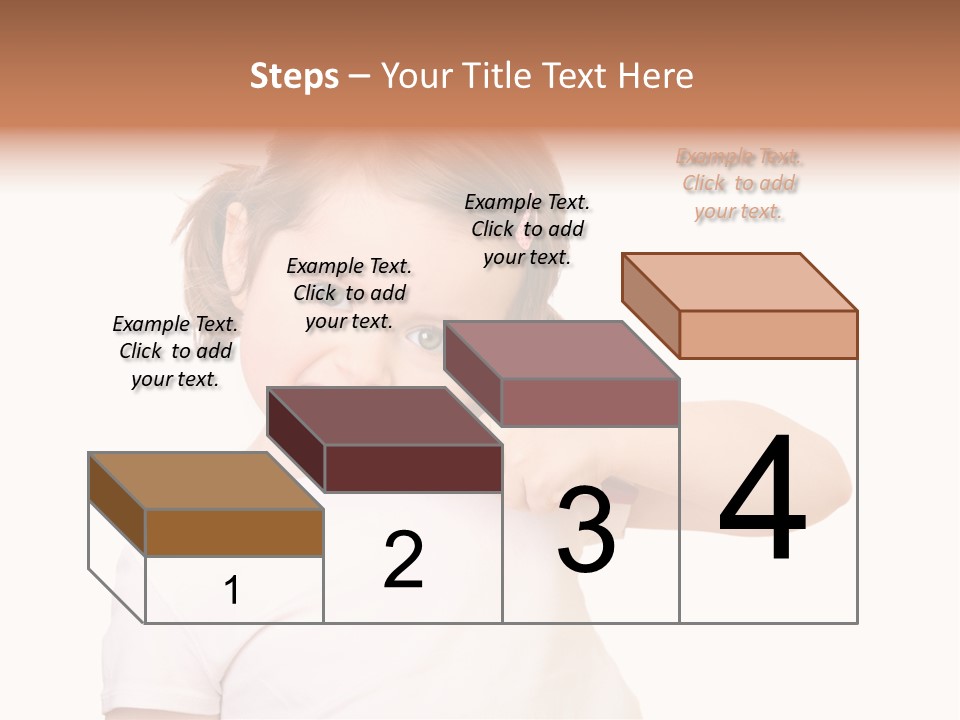 Blond Caucasian Person PowerPoint Template