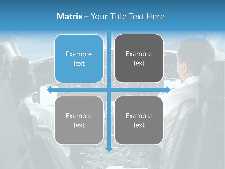 Levers Takeoff Clouds PowerPoint Template
