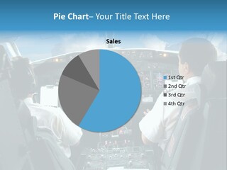 Levers Takeoff Clouds PowerPoint Template