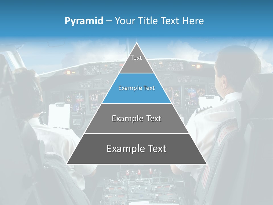 Levers Takeoff Clouds PowerPoint Template