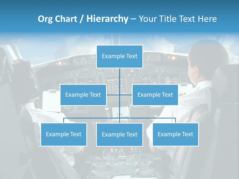 Levers Takeoff Clouds PowerPoint Template