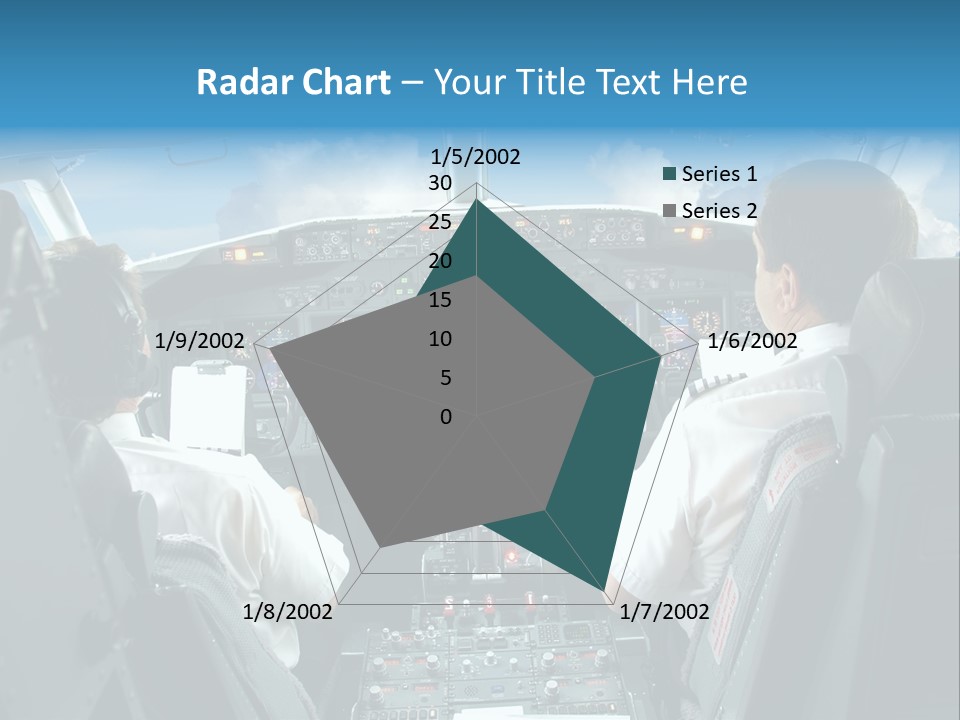 Levers Takeoff Clouds PowerPoint Template