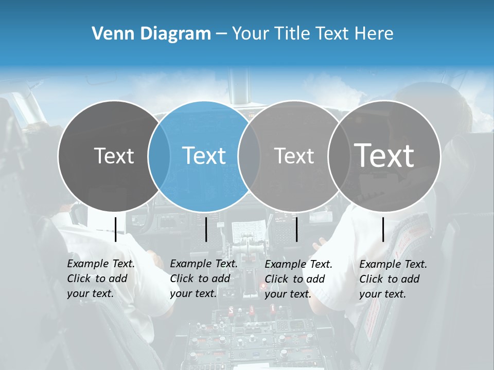 Levers Takeoff Clouds PowerPoint Template