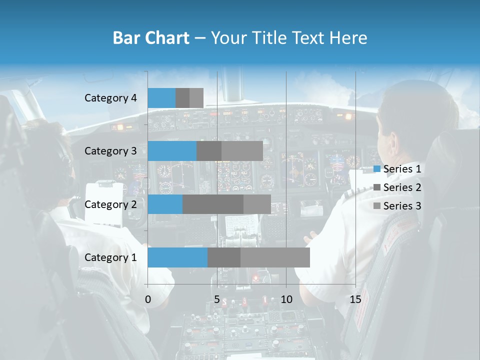 Levers Takeoff Clouds PowerPoint Template