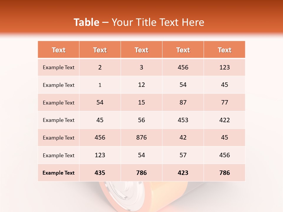 Battery Watt Fuel PowerPoint Template