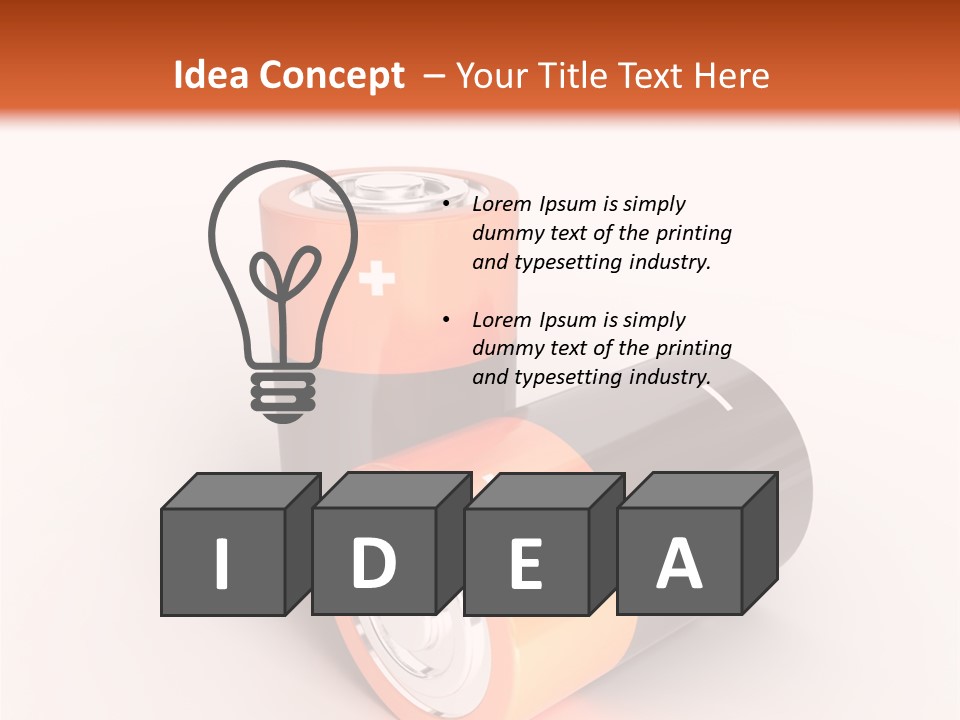 Battery Watt Fuel PowerPoint Template
