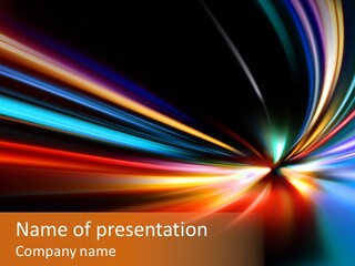 Industrial Yellow Lamp PowerPoint Template