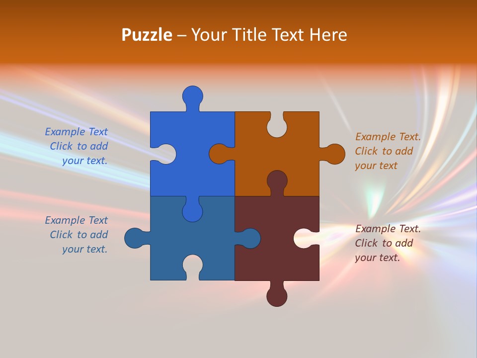 Industrial Yellow Lamp PowerPoint Template