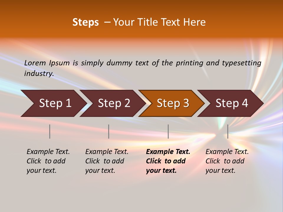 Industrial Yellow Lamp PowerPoint Template